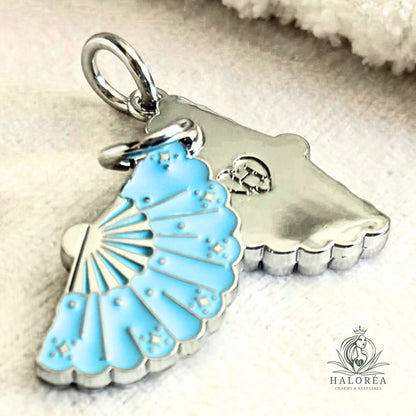 Sisters Blue Feather Fan - Collector's Release No. 02