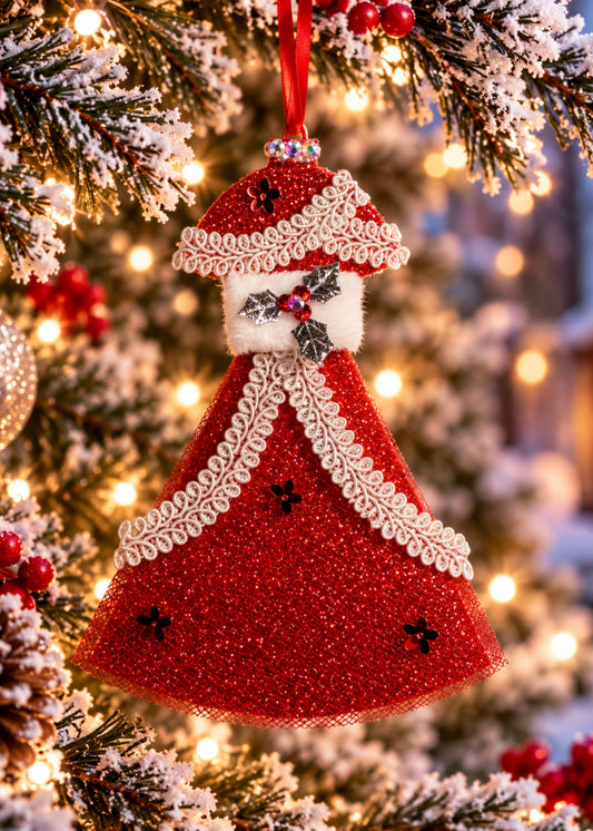 Vera Red Dress Christmas Ornament