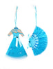 Blue "Sisters" Fan Christmas Ornament - Rosemary Clooney Museum