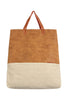 THE "HEATHER" BROWN LEATHER TOTE BAG